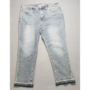 NWOT Rebecca Minkoff 16W Womens High Waist Cropped‎ Jeans Raw Hem- 36x26